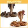 Realistic Pvc Cobra Model Snake For Home Decor With Vibrant Colors And Detailed Features