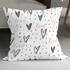Romantic Couple Wedding Decorative Sofa Pillows: Minimalist Double-Sided Printed Square Pillow Covers (Includes Pillow Insert)