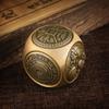 Cube Six-sided Rotation Spherical Brass Fitness Ball Bagua Stress Relief Toys Fidget Toy Office