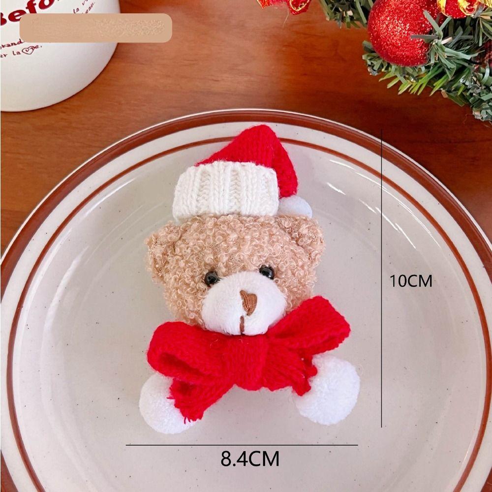 Ins Style Plush Zinc Zinc Alloy Toy Doll Women Brooch Fashion Jewelry Christmas Brooch Clothing Accessory