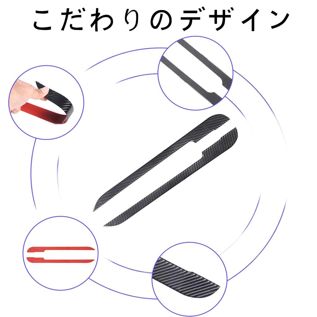 Compatible with Honda Door Kick Door Protection Interior Door Trim Door Protection Trim Protective Scratch Interior Car Car Door Real Carbon Set N-BOX