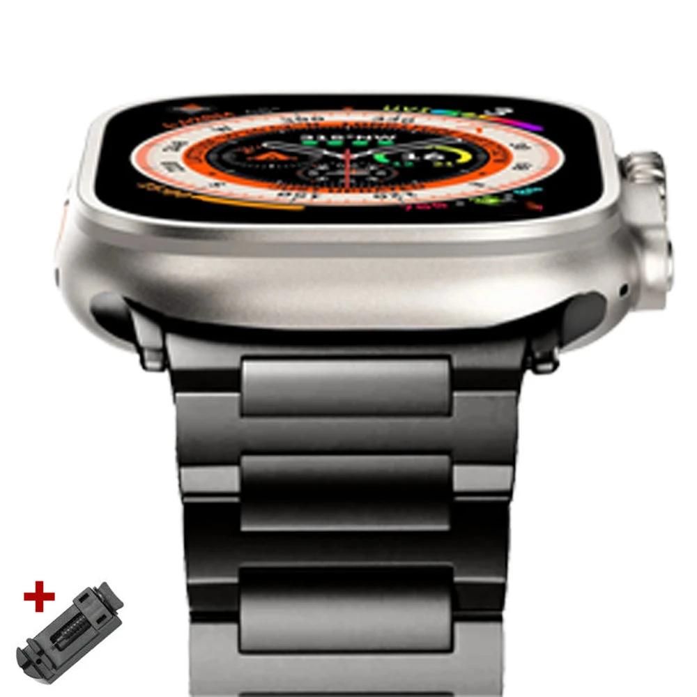 Ультратитановый браслет для Apple Watch 49 мм 46 мм 45 мм 44 мм Роскошный металлический ремешок для IWatch Серии 10 9 8 7 6 5 SE 42 мм 41 мм Ремешок