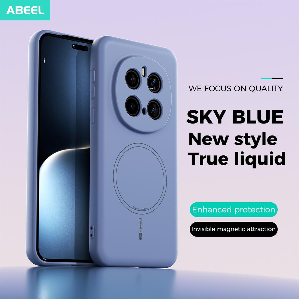 Чехол для Huawei Honor Magic 7 Pro Мягкий Жидкий Силикон Защитная Накладка на Заднюю Крышку Чехол-Ракушка Для Magic 7 7Pro