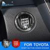 Carbon Fiber Engine Start Button Cover Sticker for Toyota 86 Corolla Avalon Crown Vios RAV4 C-HR Alphard Camry Highlander 2015-2023