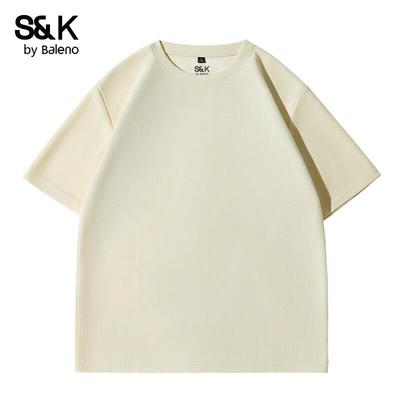 Мужская вафельная футболка с коротким рукавом Baleno S&K