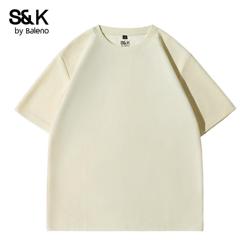 Мужская вафельная футболка с коротким рукавом Baleno S&K