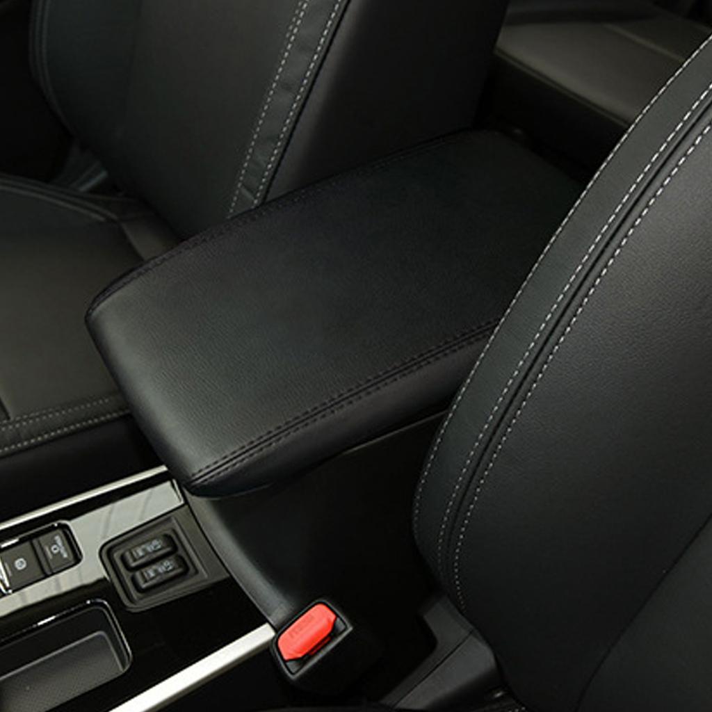 Breathable Ultra-fiber Leather Car Armrest Cover For Mitsubishi Outlander 2013-2018 Skin-Friendly Fabric & Quick Installation