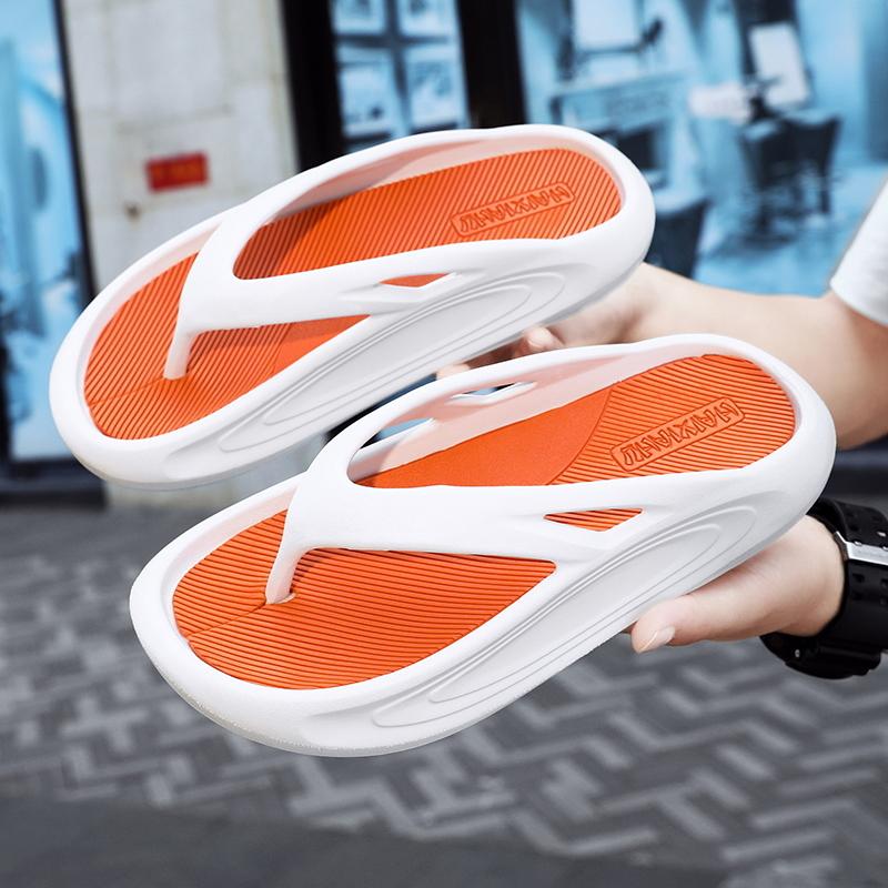 2024 Дизайнерские новые мужские плоские нескользящие сандалии большого размера, пляжные повседневные уличные шлепанцы, шлепанцы, мужская обувь для ванной