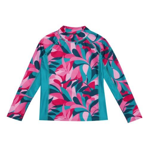 Regatta Childrens/Kids Hoku II Tropical Leaves Swim Top