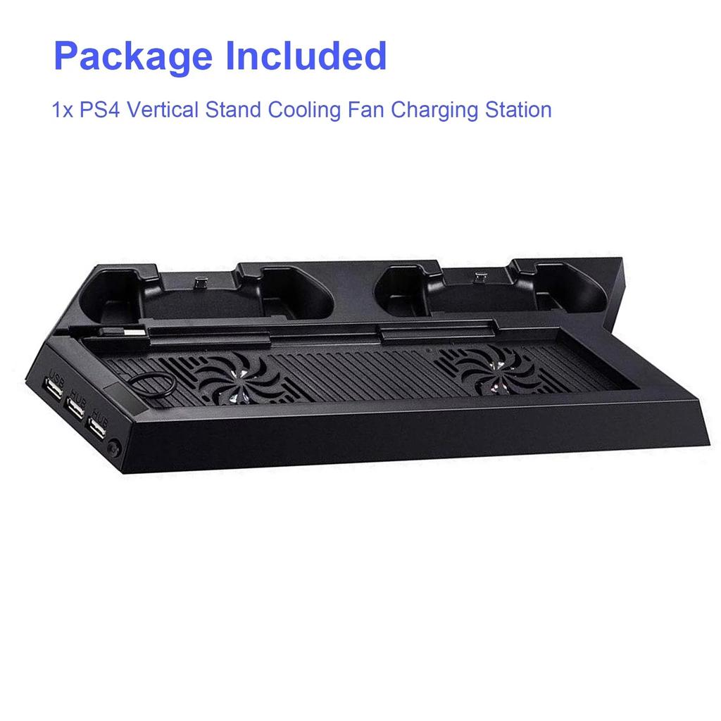 Вертикальная подставка для PS4 Slim / PS4 с охлаждающим вентилятором для Playstation 4
