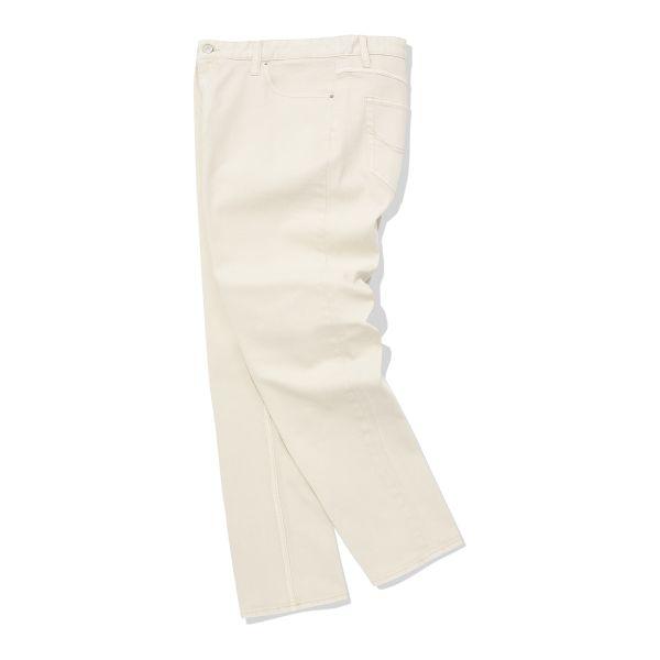 Covernat Ss23 Solid Color Comfortable Zipper Straight Leg Jeans Unisex jeans Beige CO2301PT33EC