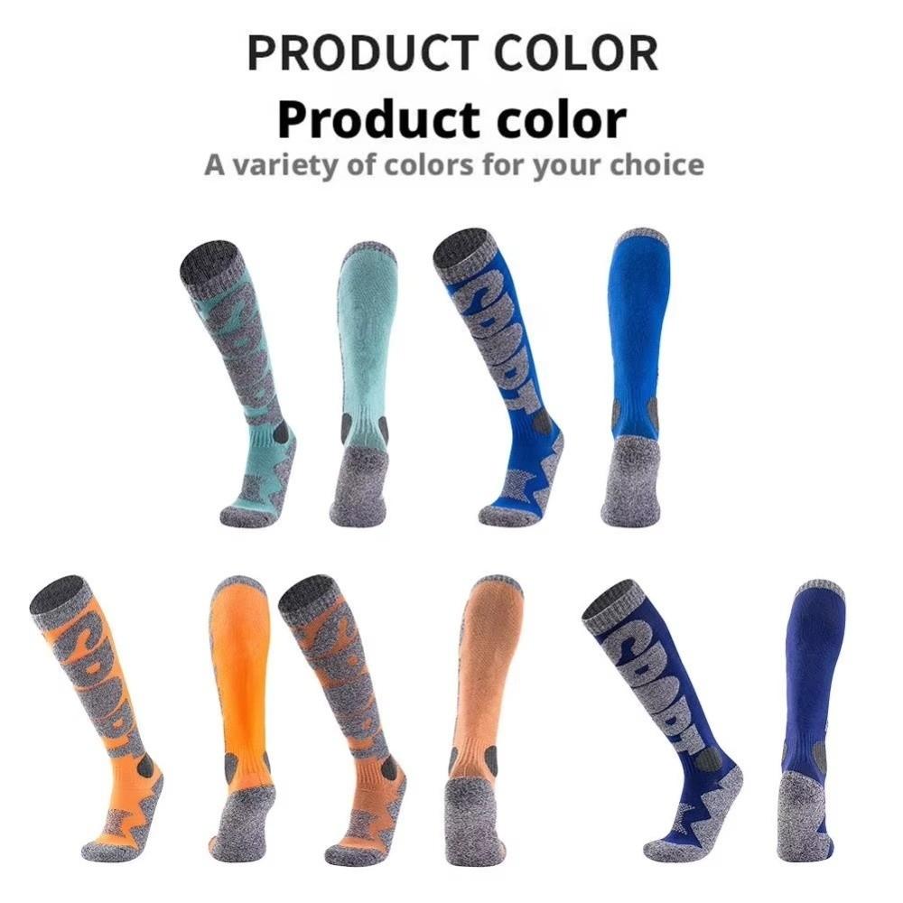 Warm Winter Ski Socks Breathable Knee High Socks Fashion Compression Socks for Cold Weather