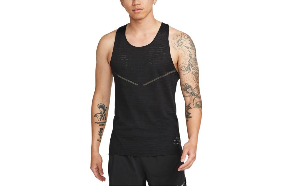 Nike Мужская черная майка для бега DM4776-010