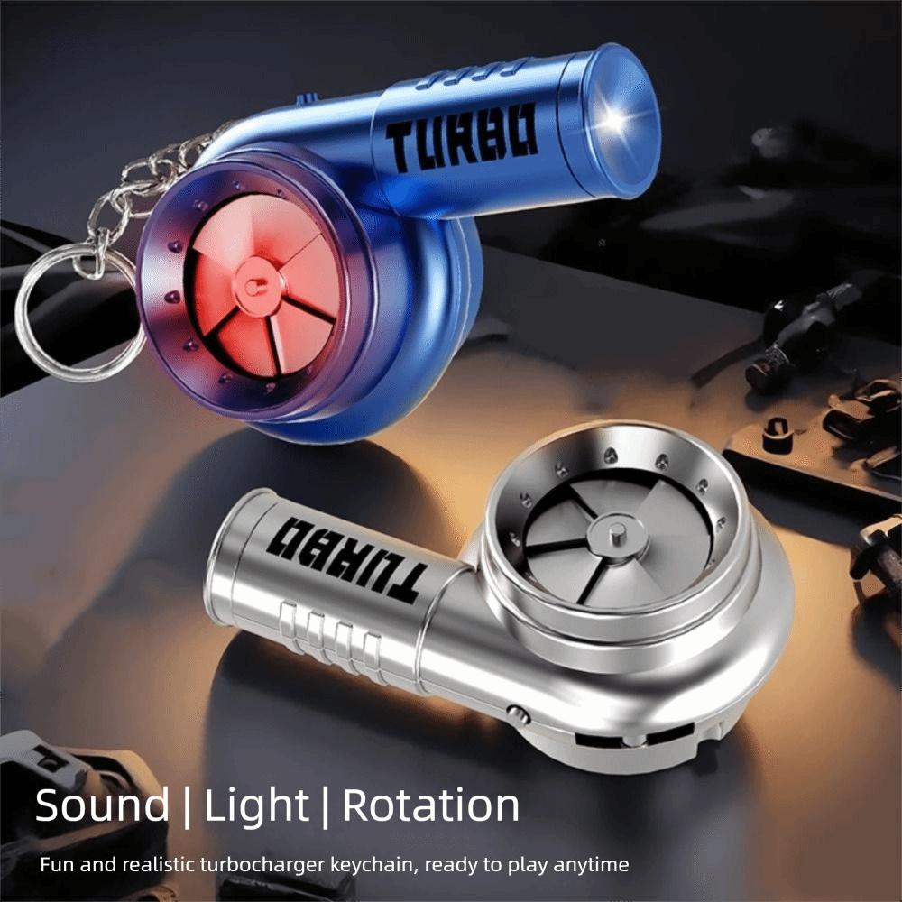 Car Keyring Turbocharging Pendant With Sound Simulation Turbo Toys Turbo Key Chain Kids Toy