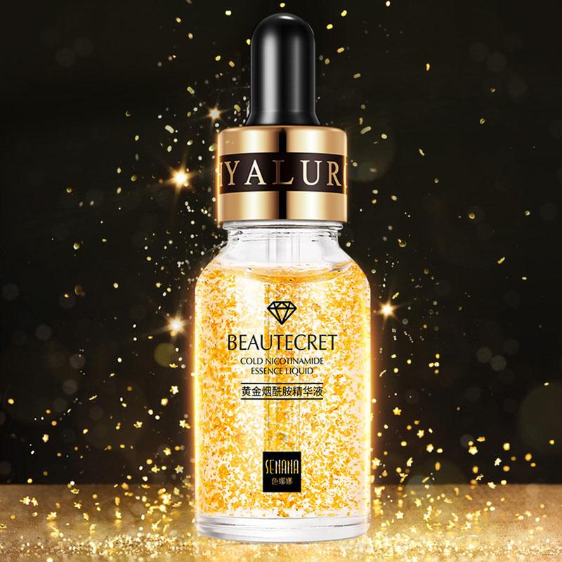 24-каратное золото, ниацинамидная эссенция, увлажняющая, питательная, освежающая, контроль жирности, уход за лицом