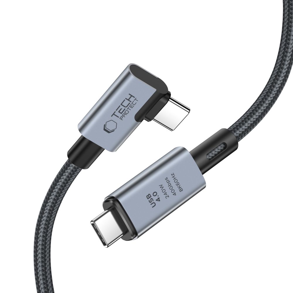 Tech-Protect Ultraboost Max L Usb 4.0 8K 40Gbps Type-C Cable Pd240W 150Cm Grey