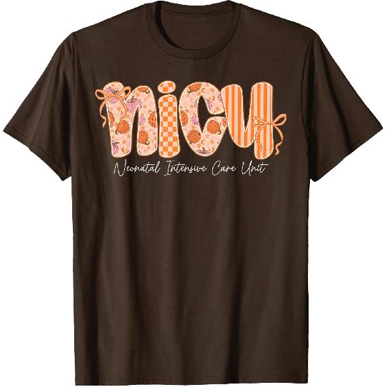 Nicu Nurse Cutest Pumpkin Fall Thanksgiving Nursing T-Shirt