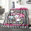My Melody And Friends Lightweight Customizable Blanket Personalized Name Comfortable For Sofa Couch Office Bed Picnics For All Occasions Digital Print