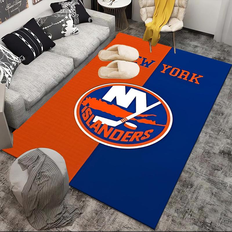 Islanders Hockey Pride Area Rug Suitable for Indoor And Outdoor,Carpets for Kitchens, Homes, Offices, Living Rooms,Home Decor,Christmas Gift