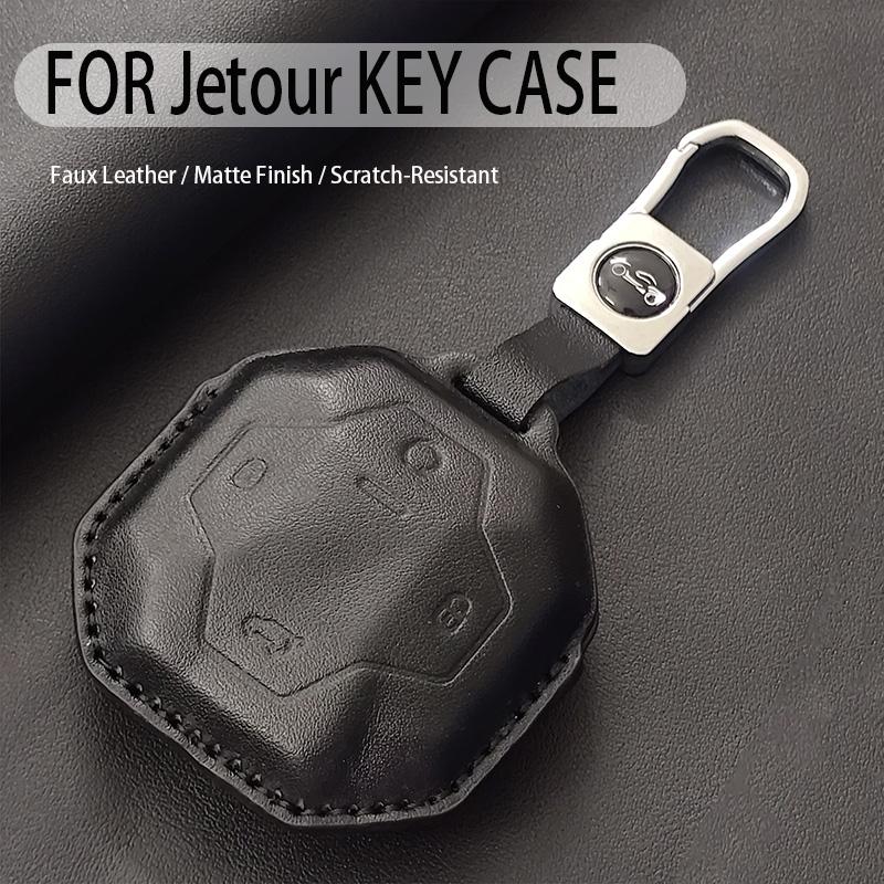 Чехол-брелок для ключа автомобиля For Jetour T2 Traveler Suv Chery Бесключевой Брелок Прочный Роскошный Защитный Держатель Аксессуары