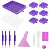 Large Capacity Diamond Painting Tray Kits Beading Plates Diamond Painting Pen Cross Stitch Tools