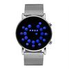 LED Fashion Cool Digital Watch Unisex Men Women Kid Watch Luxury Mesh Binary Digital Hour Clock Quartz Luminous