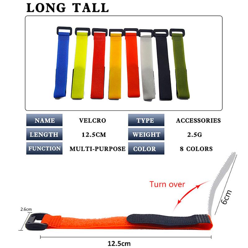 12 шт. нейлоновая приманка для удочки, волшебная лента, ремешок с обратной пряжкой, кабель, ремень для удочки, уличный ремень