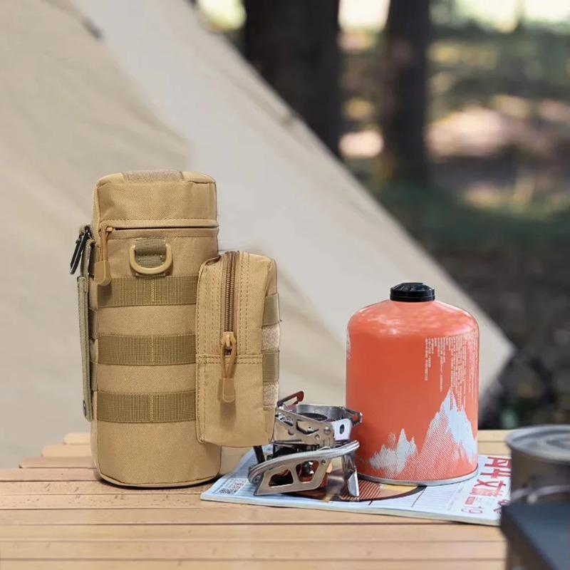 Сумка-чехол для бутылки воды Тактический держатель Molle для кемпинга, походов, велоспорта, рыбалки, путешествий, портативная сумка-переноска, чехол-держатель для чайника