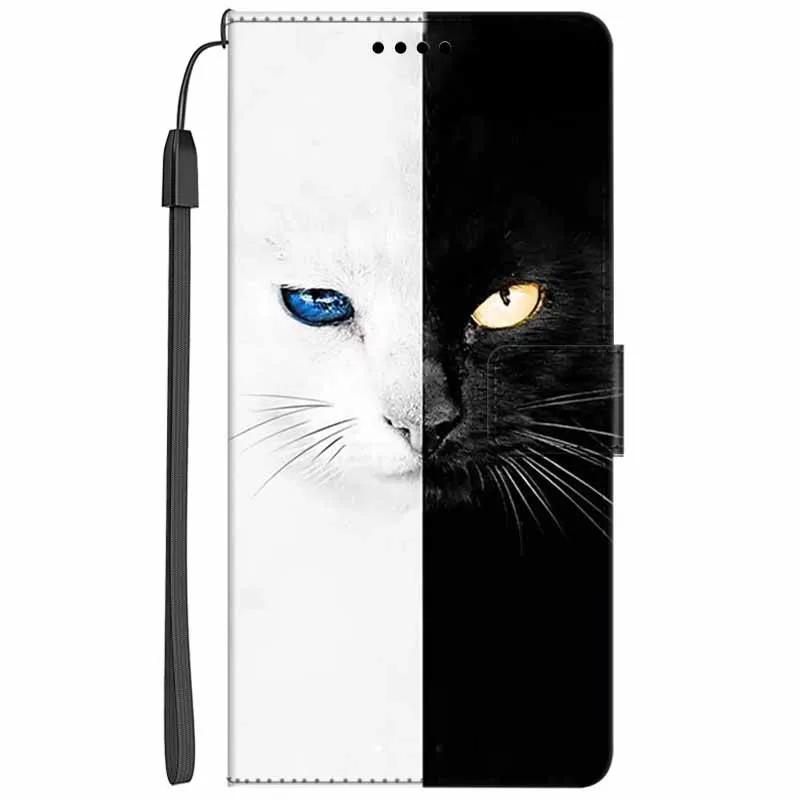 Кожаный чехол-книжка с подставкой для Oppo Reno13 F, кошелек с рисунком Льва и Кошки, Funda для Reno13 F 4G 5G, мультяшный кошелек, чехол-подставка для телефона Reno13 F