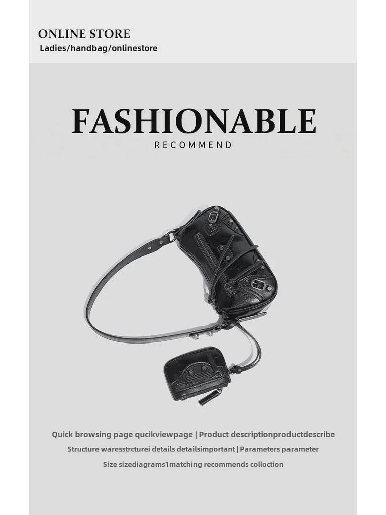 Модная сумка через плечо в японском стиле: Универсальная, спортивная, шикарная сумка через плечо и подмышки для студенток