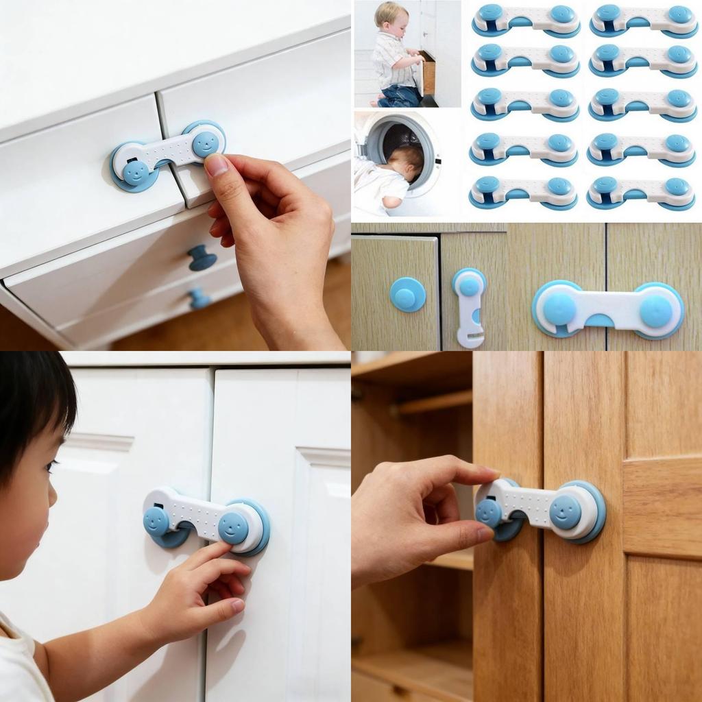 Child Safety Lock For Cabinets And Drawers Invisible Lock For Babyproofing Household Security