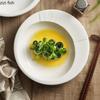 Керамическая обеденная тарелка, ресторанная круглая толстая суповая тарелка, салатная тарелка, десертная тарелка, закусочная тарелка для пасты, однотонная столовая посуда