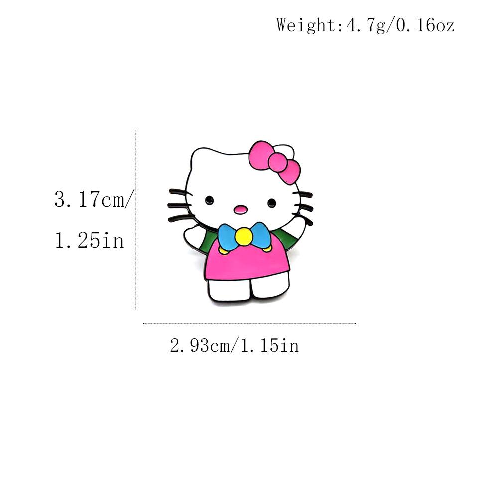 Ретро Милый Мультяшный Значок-Брошь Hello Kitty - Значок Sanrio с Упаковкой для Сумки