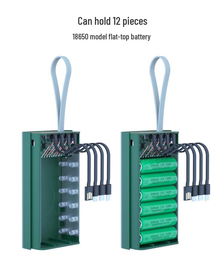 Безпаечный 4-проводной 12-секционный набор для Power Bank 18650 с ультрабыстрой разборкой