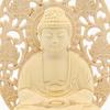 Kurita's Specialty Buddha Statue [Nyorai] Shaka Nyorai Seated Statue, 2.0 Inches (total Height 19cm, Width 10cm, Depth 9.5cm), High-Quality Cypress
