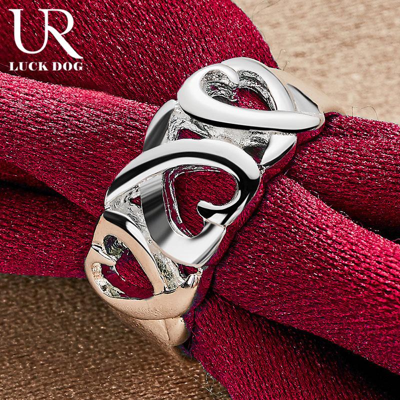 Кольцо-сердце из стерлингового серебра 925 пробы, модные свадебные украшения