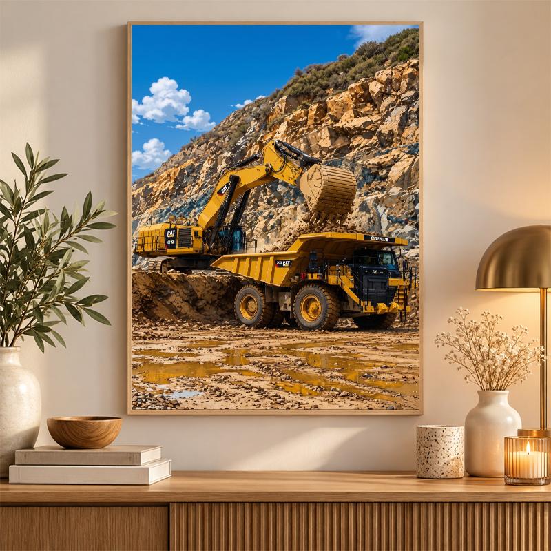 Komatsu Diamond Painting Kit 5D Full Drill DIY Diamond Mosaic Wall Art Home Decor