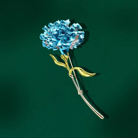 Модная женская брошь-гвоздика, простая элегантная эмалированная заводская тонкая работа, блестящая брошь-корсаж, аксессуары для костюма