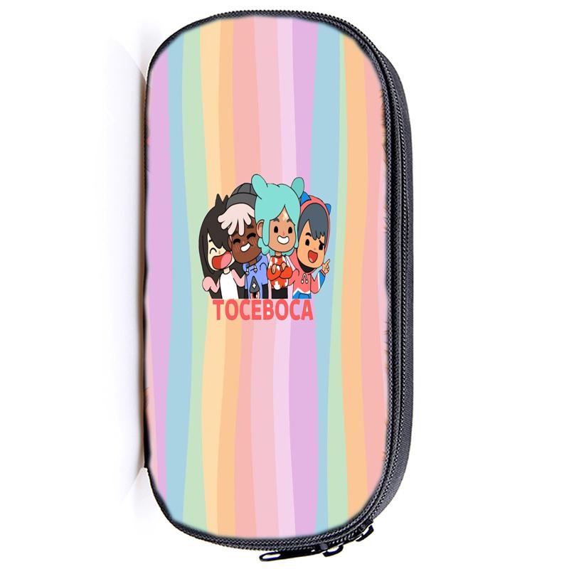 Сумка-карандаш Toca Life World, канцелярские принадлежности, Toca, игровой пенал для девочек, пенал на молнии, школьные принадлежности
