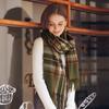 Scarf Stall 2025 New Winter Scarf Temperament Plaid Warm Fringed Scarf Women's Medium and Long