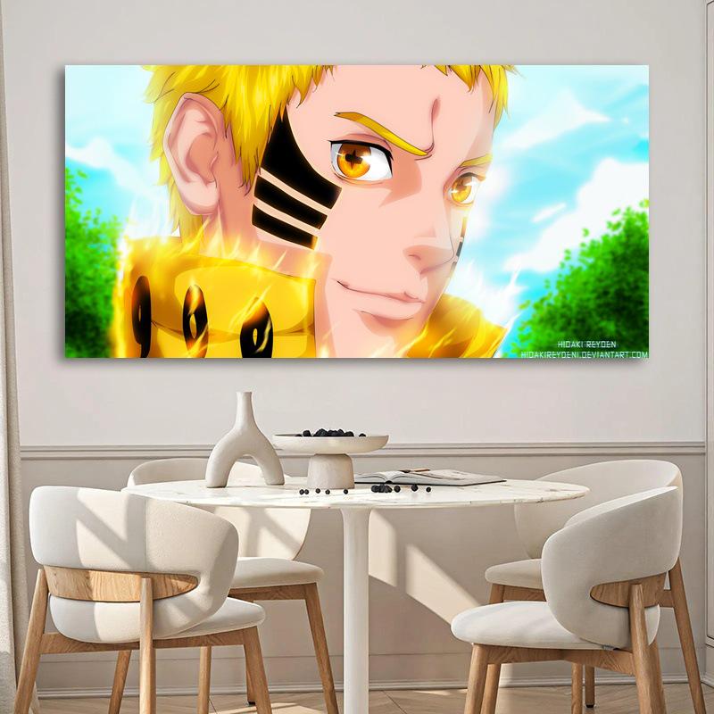 High-Definition Naruto & Boruto Self-Adhesive Wall Sticker - Easy Install for Dorms & Bedrooms