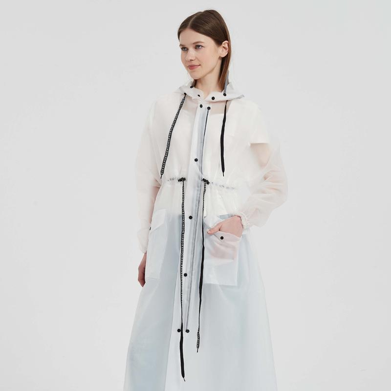 Длинный плащ из ЭВА, унисекс, для мужчин и женщин, дождевики, пончо, костюм, куртка, туристическая велосипедная женская одежда для бега с капюшоном, походная непромокаемая одежда