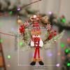 Рождественская кукла-вешалка, венок, кукла Санта-Клаус, подвеска на дверь