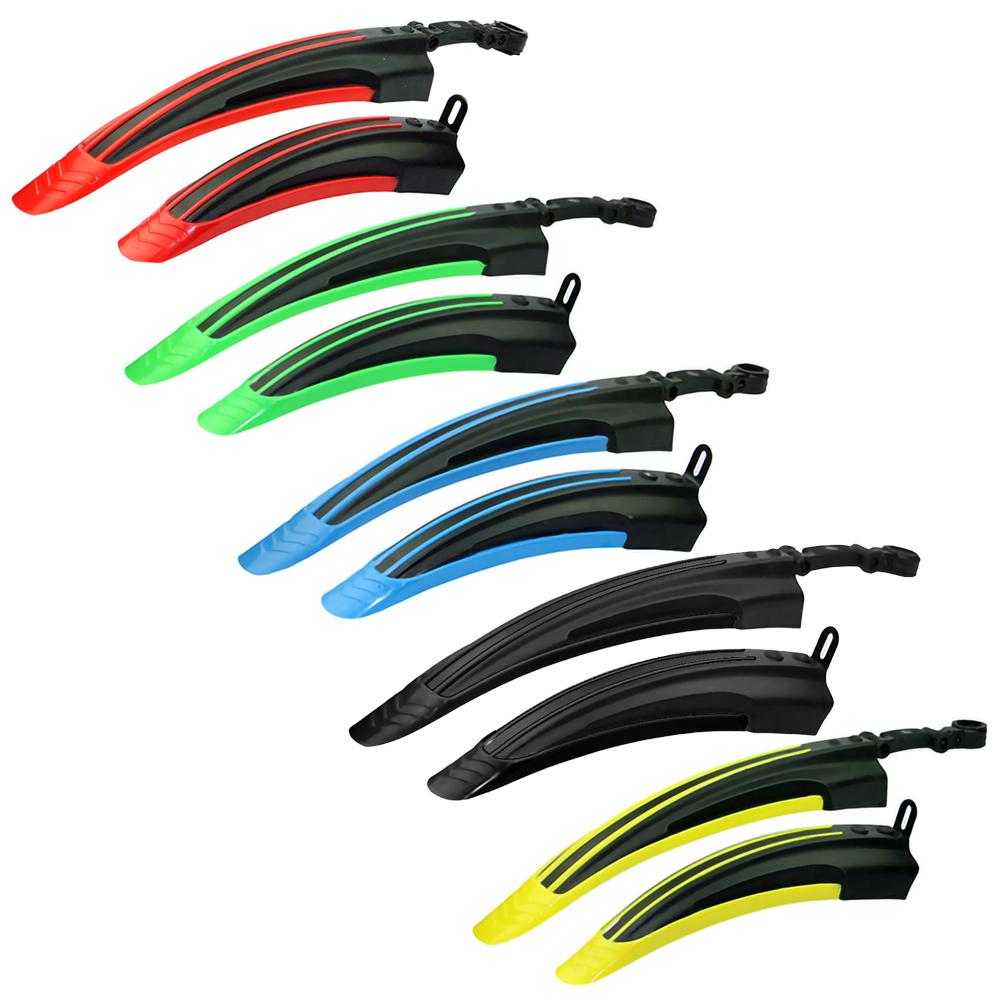 2 шт. универсальные регулируемые крылья для горного велосипеда, комплект крыльев для переднего и заднего колеса, велосипедные брызговики для воды, крылья для велоспорта