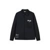 Letter Logo Sports Casual Jacket Men Outerwear Black F11M229402F-BK