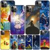 Little Prince Anime Space Case For Apple Iphone 14 11 13 12 Pro Max Xr 7 8 Se 2020 Xs 6 6s Plus 5 5s Black Silicone Phone Cover
