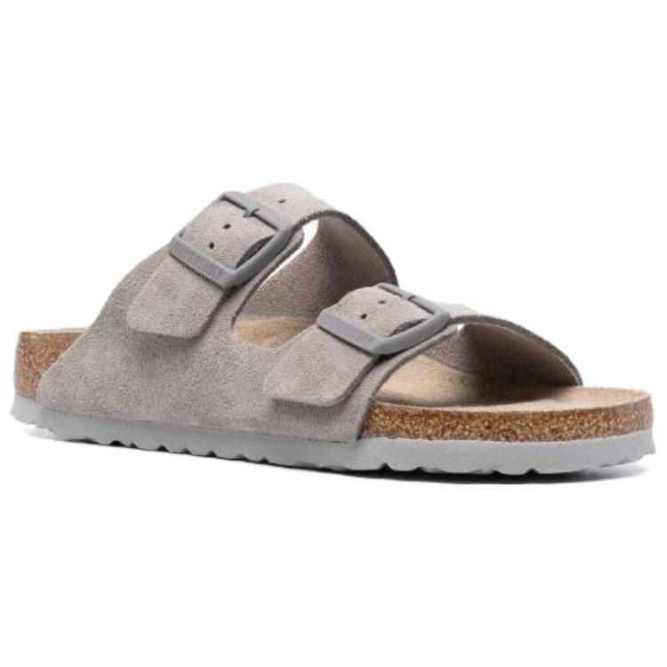Birkenstock Шлепанцы-слайдеры унисекс серые 1020557