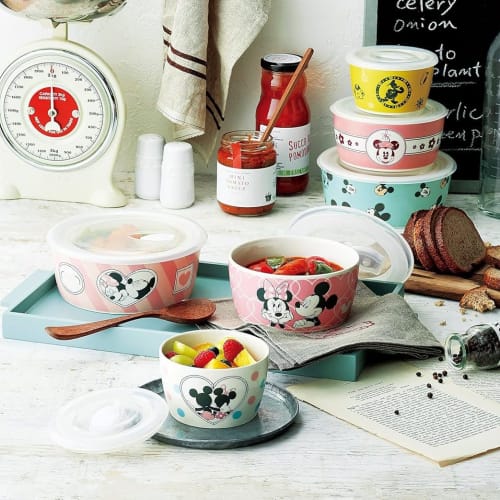 Maebata Disney Microwave Pack Set of 3, D-MF26, Mickey & Minnie Mouse, 50798