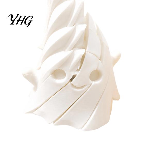 Desktop Ornament for Halloween 3D Printed Ghost Fidget Toy, Flexible Slippery Sensory Toy Kids Adults, Desk Decorations Stress Relief Figurine