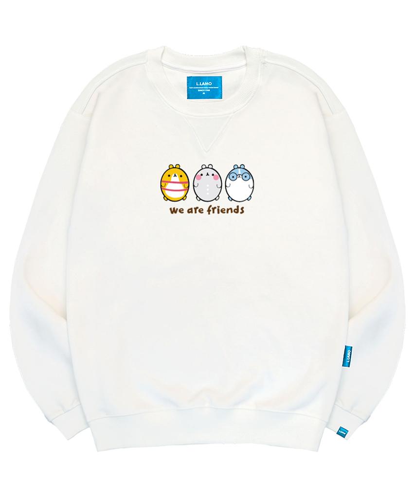 Флисовая толстовка Ellamo M We Are Fran Унисекс Большого размера S~4XL (Тип Б)